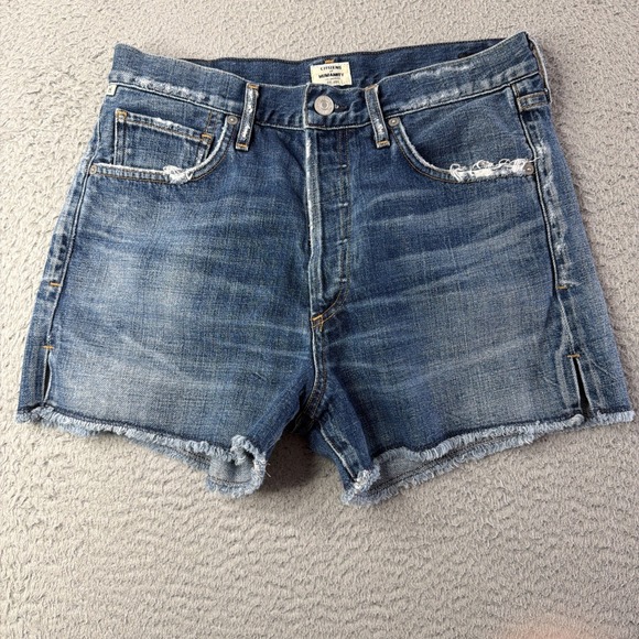 Citizens Of Humanity Pants - Citizens of Humanity Alyx Classic High Rise Denim Short Size 28 Blue 3" Inseam